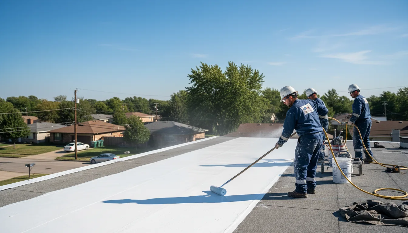 Commercial roof coating in Utica, OH near me